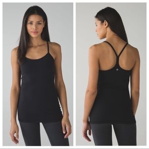 Lululemon Power Y tank with mesh trim size 6